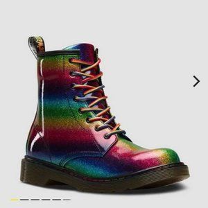 Dr martens Pride Rainbow Glitter Boots style 1460 womens size 5